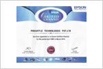 Epson recognition certificate